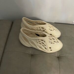 Cream Slip-On Sandals